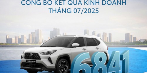 TOYOTA VIỆT NAM CÔNG BỐ KẾT QUẢ KINH DOANH THÁNG 07/2025